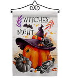 Witches Night - Halloween Fall Vertical Impressions Decorative Flags HG112117 Made In USA