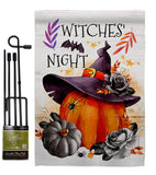 Witches Night - Halloween Fall Vertical Impressions Decorative Flags HG112117 Made In USA