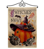 Witches Night - Halloween Fall Vertical Impressions Decorative Flags HG112117 Made In USA