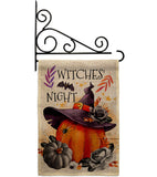 Witches Night - Halloween Fall Vertical Impressions Decorative Flags HG112117 Made In USA