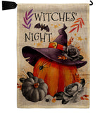 Witches Night - Halloween Fall Vertical Impressions Decorative Flags HG112117 Made In USA