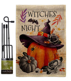 Witches Night - Halloween Fall Vertical Impressions Decorative Flags HG112117 Made In USA