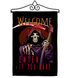 Enter If You Dare - Halloween Fall Vertical Impressions Decorative Flags HG137068 Made In USA