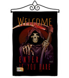 Enter If You Dare - Halloween Fall Vertical Impressions Decorative Flags HG137068 Made In USA