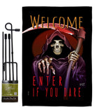 Enter If You Dare - Halloween Fall Vertical Impressions Decorative Flags HG137068 Made In USA