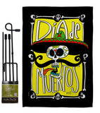 Dia de Muertos Skull - Halloween Fall Vertical Impressions Decorative Flags HG137070 Made In USA