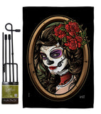 La Calavera Catrina - Halloween Fall Vertical Impressions Decorative Flags HG137086 Made In USA