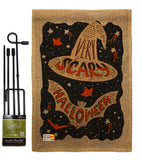 Very Scary Halloween - Halloween Fall Vertical Impressions Decorative Flags HG137094 Made In USA