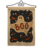 Ghoulish Boo - Halloween Fall Vertical Impressions Decorative Flags HG137095 Made In USA
