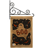 Ghoulish Boo - Halloween Fall Vertical Impressions Decorative Flags HG137095 Made In USA