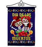 Dia De Los Muertos Pair - Halloween Fall Vertical Impressions Decorative Flags HG137246 Made In USA