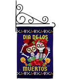 Dia De Los Muertos Pair - Halloween Fall Vertical Impressions Decorative Flags HG137246 Made In USA