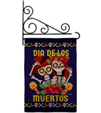 Dia De Los Muertos Pair - Halloween Fall Vertical Impressions Decorative Flags HG137246 Made In USA