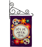 Celebrate Dia de Muertos - Halloween Fall Vertical Impressions Decorative Flags HG137249 Made In USA