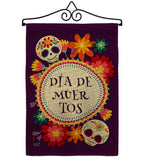 Celebrate Dia de Muertos - Halloween Fall Vertical Impressions Decorative Flags HG137249 Made In USA