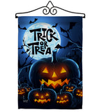 Creepy Pumpkins - Halloween Fall Vertical Impressions Decorative Flags HG137250 Made In USA