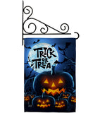 Creepy Pumpkins - Halloween Fall Vertical Impressions Decorative Flags HG137250 Made In USA