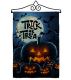 Creepy Pumpkins - Halloween Fall Vertical Impressions Decorative Flags HG137250 Made In USA