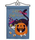 Witchy Cat - Halloween Fall Vertical Impressions Decorative Flags HG137257 Made In USA