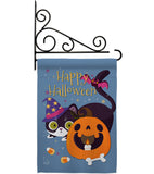 Witchy Cat - Halloween Fall Vertical Impressions Decorative Flags HG137257 Made In USA