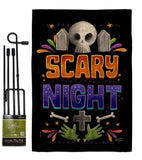 Scary Night - Halloween Fall Vertical Impressions Decorative Flags HG137296 Made In USA