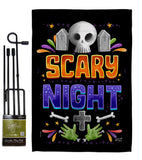 Scary Night - Halloween Fall Vertical Impressions Decorative Flags HG137296 Made In USA