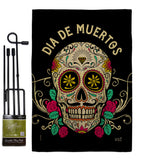 Dia De Muertos - Halloween Fall Vertical Impressions Decorative Flags HG137382 Made In USA