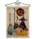 Broom Stop - Halloween Fall Vertical Impressions Decorative Flags HG137584 Made In USA