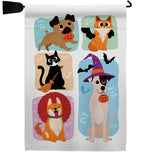 Halloween Dress Up - Halloween Fall Vertical Impressions Decorative Flags HG137623 Made In USA