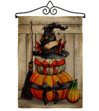Witch Pumpkins - Halloween Fall Vertical Impressions Decorative Flags HG137633 Made In USA