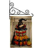 Witch Pumpkins - Halloween Fall Vertical Impressions Decorative Flags HG137633 Made In USA