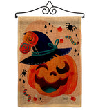 Funny Halloween Pumpkin - Halloween Fall Vertical Impressions Decorative Flags HG137637 Made In USA
