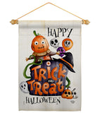 Trick Or Treat Day - Halloween Fall Vertical Impressions Decorative Flags HG190172 Made In USA