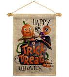 Trick Or Treat Day - Halloween Fall Vertical Impressions Decorative Flags HG190172 Made In USA