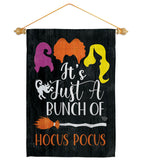 Bunch of Hocus Pocus - Halloween Fall Vertical Impressions Decorative Flags HG190179 Made In USA