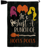 Bunch of Hocus Pocus - Halloween Fall Vertical Impressions Decorative Flags HG190179 Made In USA