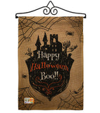 Happy Halloween Boo - Halloween Fall Vertical Impressions Decorative Flags HG191020 Made In USA