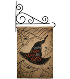 Entry Only For Monsters - Halloween Fall Vertical Impressions Decorative Flags HG191021 Made In USA