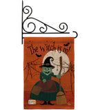 Witch is in! - Halloween Fall Vertical Impressions Decorative Flags HG191024 Made In USA