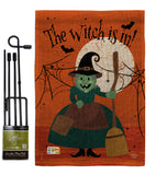 Witch is in! - Halloween Fall Vertical Impressions Decorative Flags HG191024 Made In USA