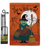 Witch is in! - Halloween Fall Vertical Impressions Decorative Flags HG191024 Made In USA