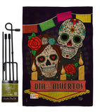 Dia de los Muertos - Halloween Fall Vertical Impressions Decorative Flags HG191029 Made In USA