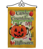 Candy Countdown - Halloween Fall Vertical Impressions Decorative Flags HG191032 Made In USA