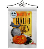 Happy Halloween Spirit - Halloween Fall Vertical Impressions Decorative Flags HG192073 Made In USA