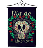 Dia de Muertos Skeleton - Halloween Fall Vertical Impressions Decorative Flags HG192074 Made In USA