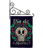 Dia de Muertos Skeleton - Halloween Fall Vertical Impressions Decorative Flags HG192074 Made In USA