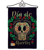 Dia de Muertos Skeleton - Halloween Fall Vertical Impressions Decorative Flags HG192074 Made In USA