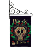 Dia de Muertos Skeleton - Halloween Fall Vertical Impressions Decorative Flags HG192074 Made In USA