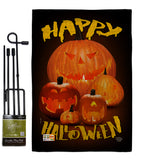 Halloween Pumpkin Patch - Halloween Fall Vertical Impressions Decorative Flags HG192125 Made In USA