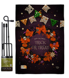 Trick Or Treat Wreath - Halloween Fall Vertical Impressions Decorative Flags HG192140 Made In USA